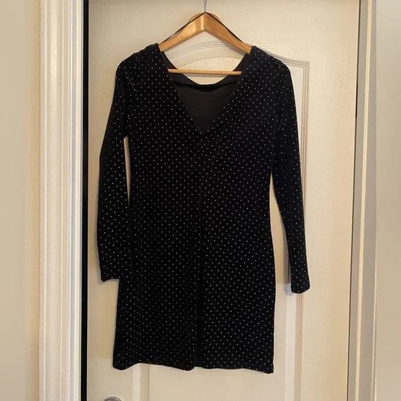 Dynamite Velvet Mini Dress - Picture 2 of 3